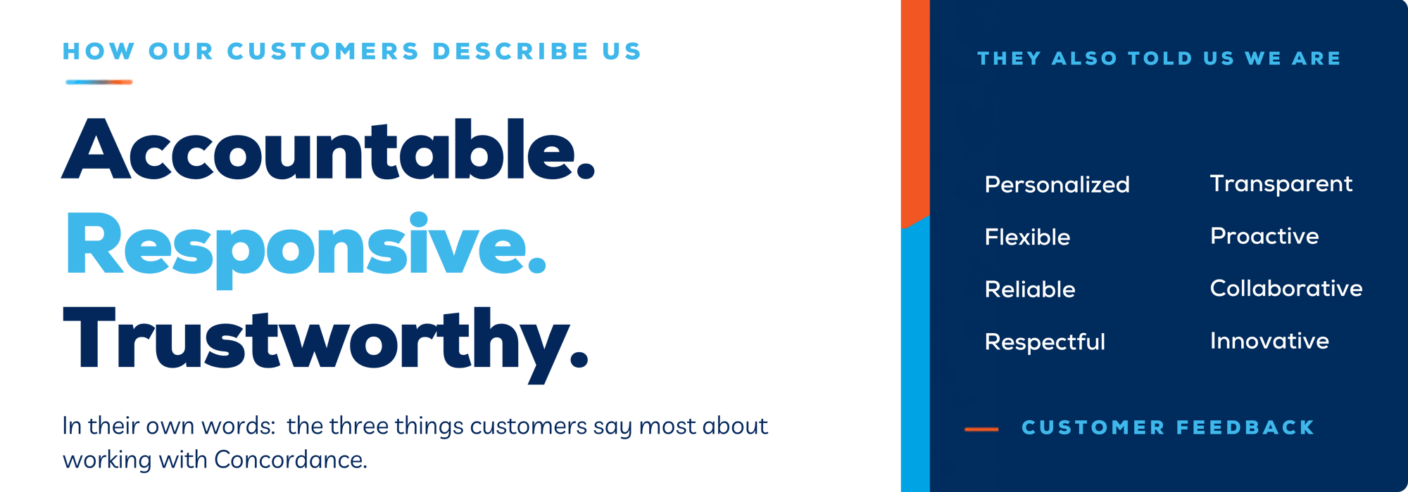 How our Customers Describe us (1)