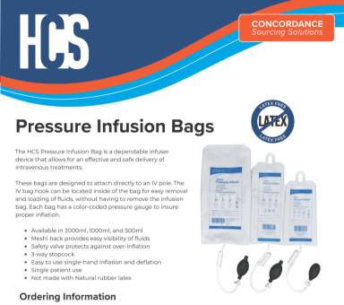 Pressure Infusion Bags