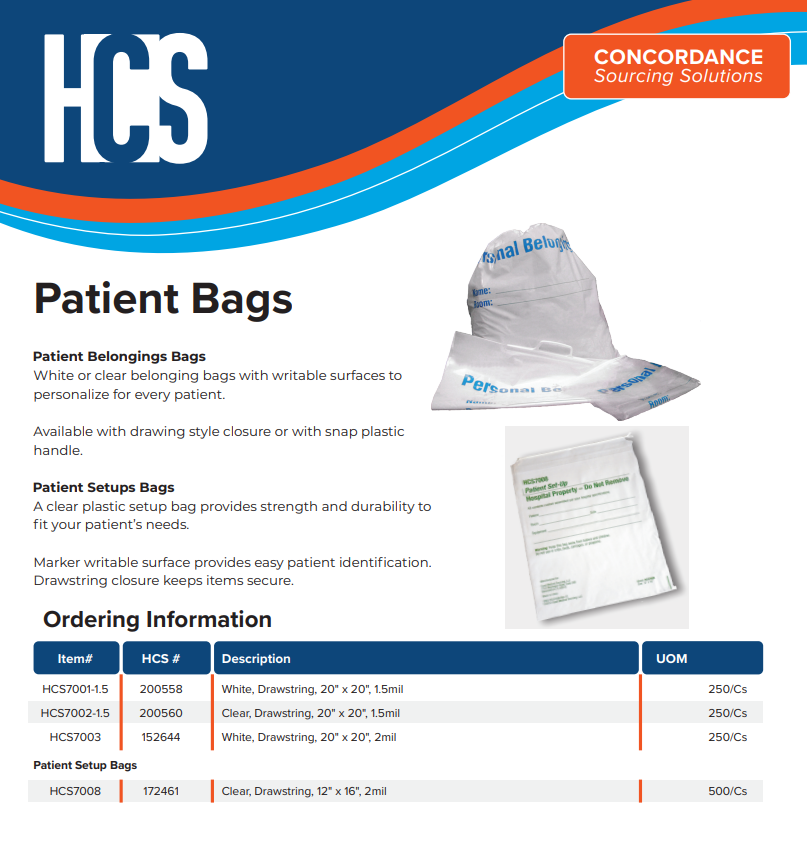Patient Bags